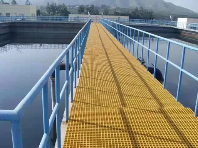 China Molde de proteção contra incêndio de alta resistência e boa qualidade FRP Materiais de fibra de vidro Grade de passarela