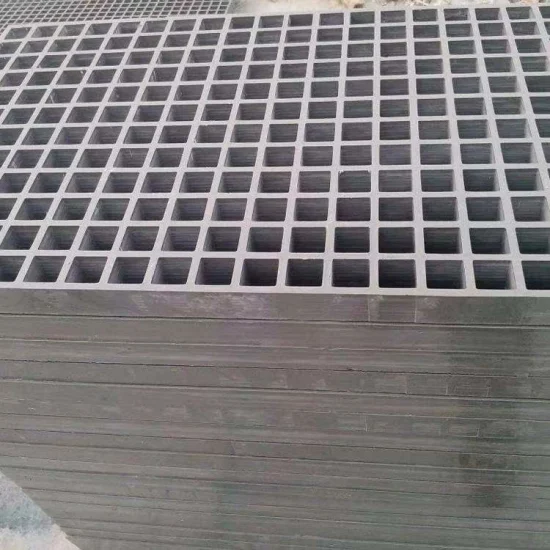 Grade pultrudada de FRP retangular durável para passarela de piso industrial